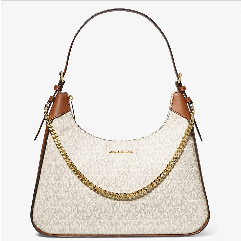 Wilma Large Signature Logo Shoulder Bag